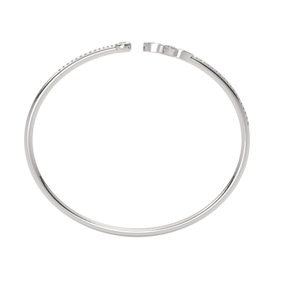 White Gold-Solstice Sleek Lab-Grown Diamond Flexible Bangle_view=FRONT