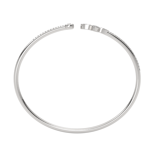 White Gold-Solstice Sleek Lab-Grown Diamond Flexible Bangle_view=FRONT