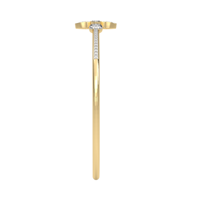 Yellow Gold-Solstice Sleek Lab-Grown Diamond Flexible Bangle_view=SIDE