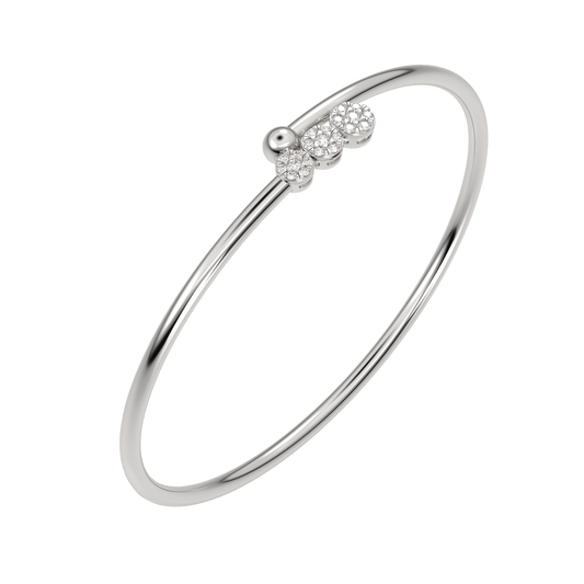 White Gold-Infinity Lab-Grown Diamond Flexible Bangle_view=3DV