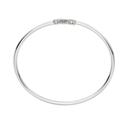 White Gold-Infinity Lab-Grown Diamond Flexible Bangle_view=FRONT