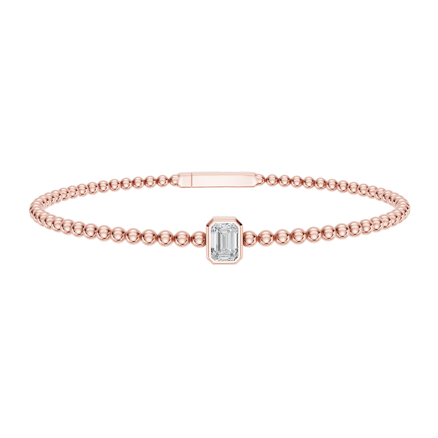 Pink Gold-Dynasty - Lab-Grown Diamond Bangle_view=3DV