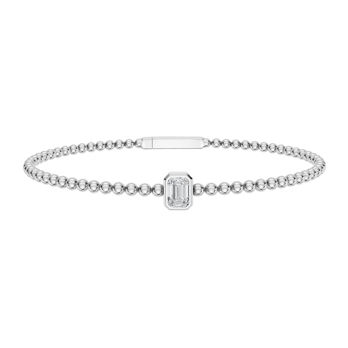 White Gold-Dynasty - Lab-Grown Diamond Bangle_view=3DV