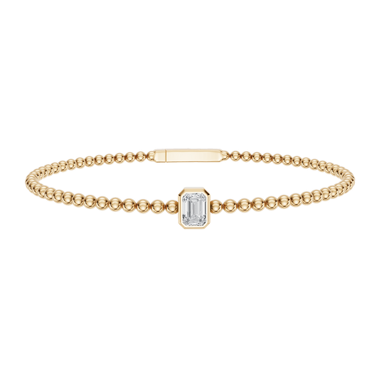 Yellow Gold-Dynasty - Lab-Grown Diamond Bangle_view=3DV