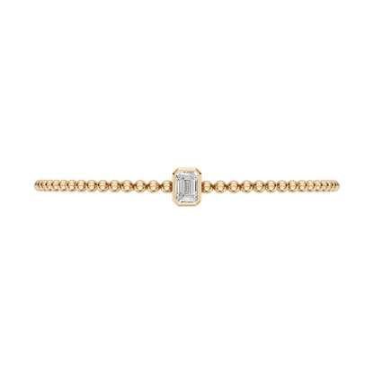 Yellow Gold-Dynasty - Lab-Grown Diamond Bangle_view=TOP