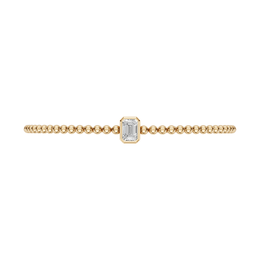 Yellow Gold-Dynasty - Lab-Grown Diamond Bangle_view=TOP