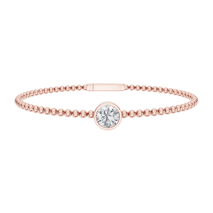 Pink Gold-Timeless - Lab-Grown Diamond Bangle_view=3DV