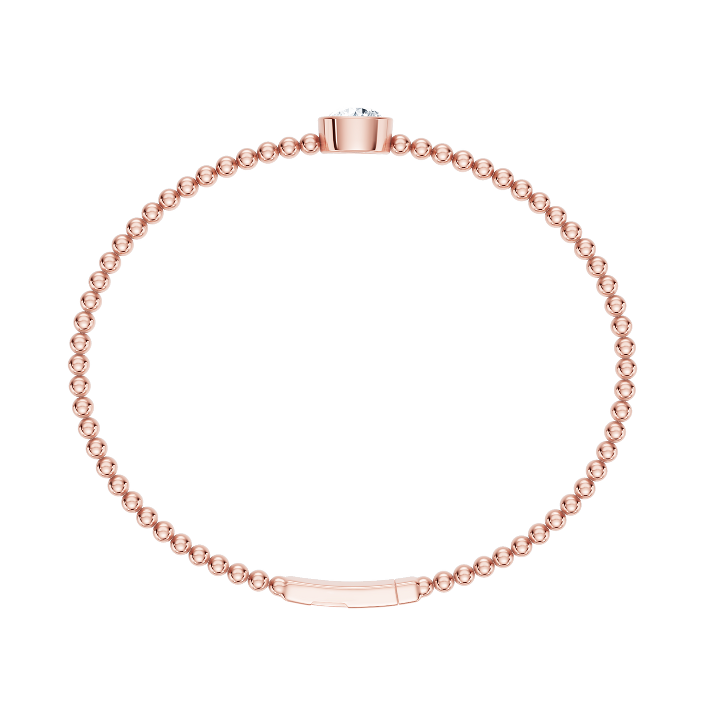 Pink Gold-Timeless - Lab-Grown Diamond Bangle_view=FRONT