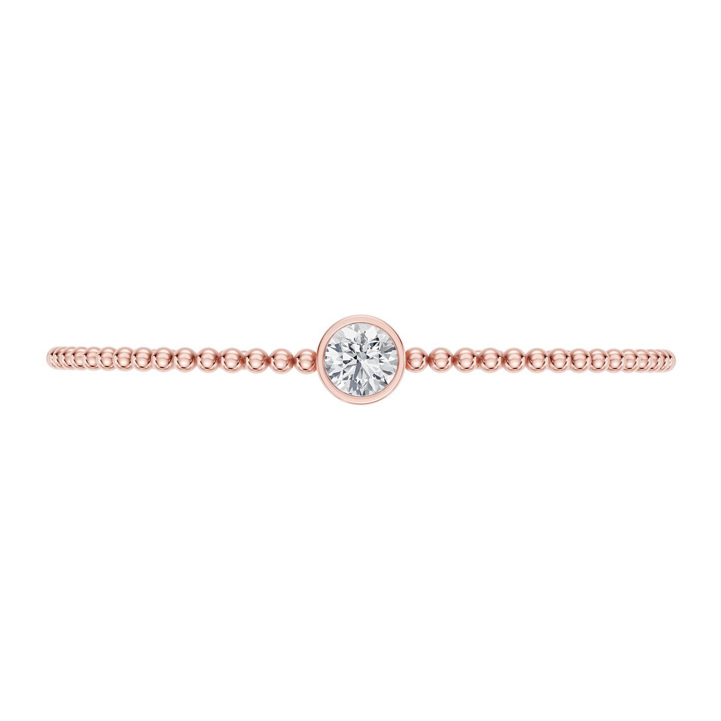 Pink Gold-Timeless - Lab-Grown Diamond Bangle_view=TOP