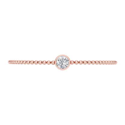 Pink Gold-Timeless - Lab-Grown Diamond Bangle_view=TOP