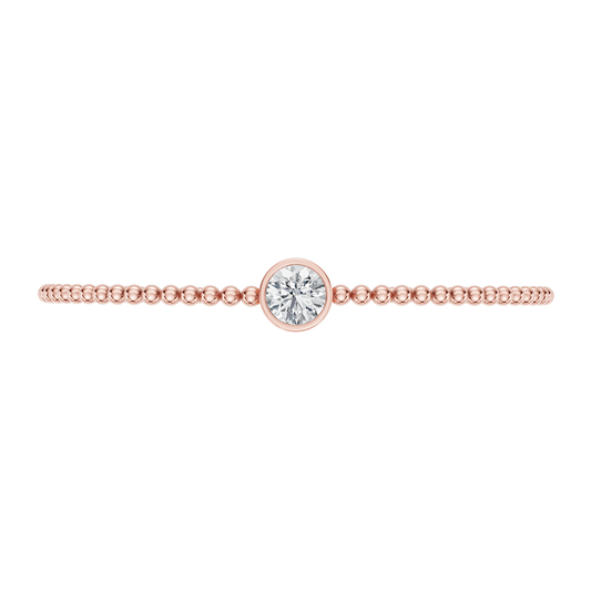 Pink Gold-Timeless - Lab-Grown Diamond Bangle_view=TOP
