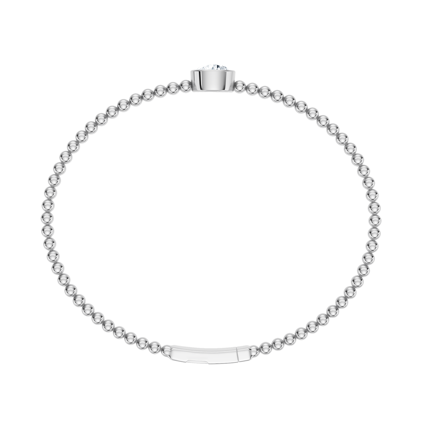 White Gold-Timeless - Lab-Grown Diamond Bangle_view=FRONT