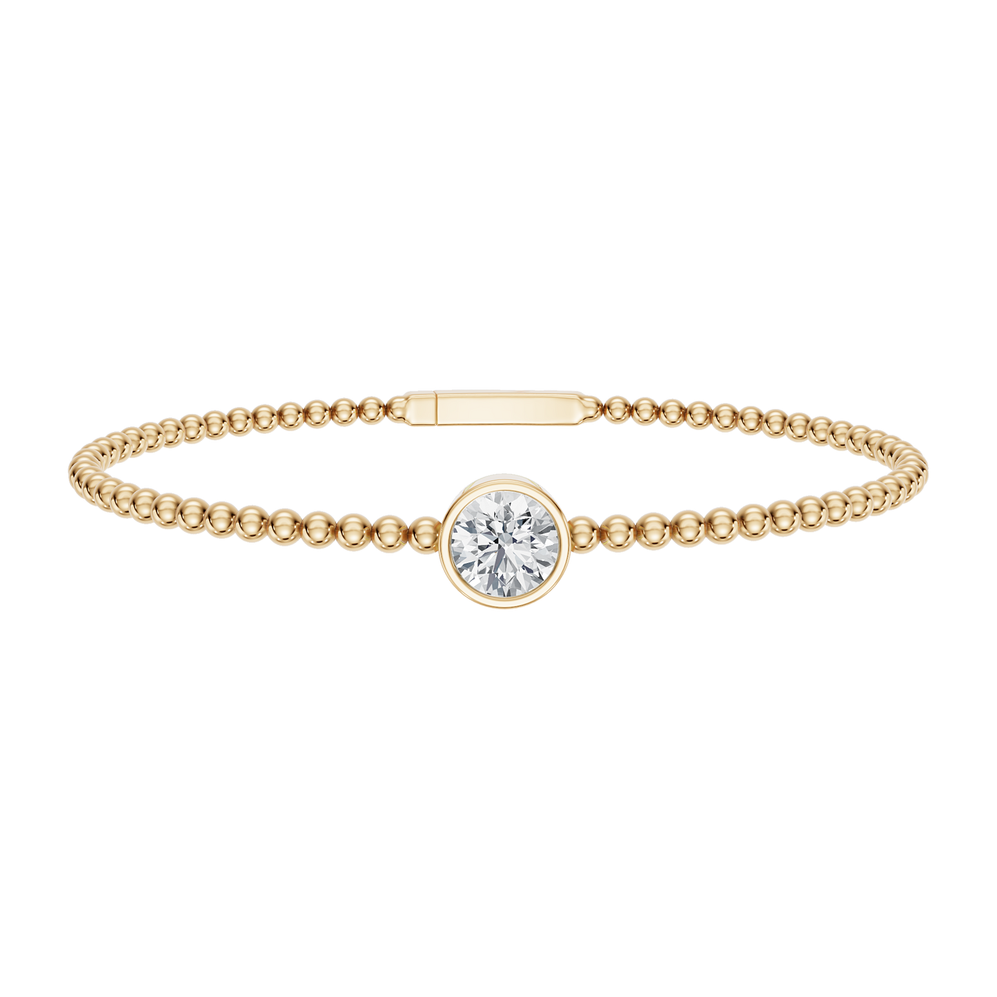 Yellow Gold-Timeless - Lab-Grown Diamond Bangle_view=3DV