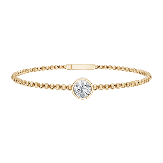 Yellow Gold-Timeless - Lab-Grown Diamond Bangle_view=3DV