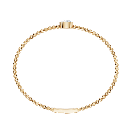 Yellow Gold-Timeless - Lab-Grown Diamond Bangle_view=FRONT