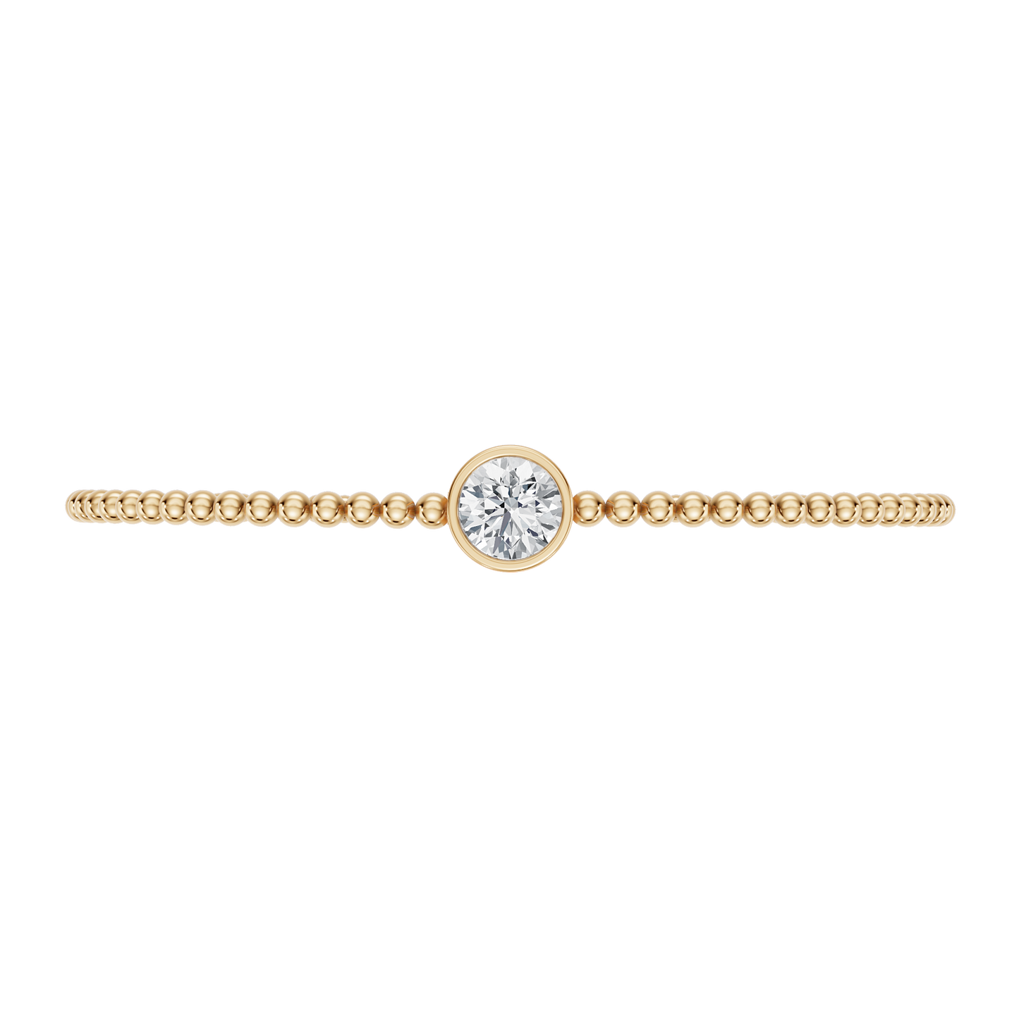 Yellow Gold-Timeless - Lab-Grown Diamond Bangle_view=TOP