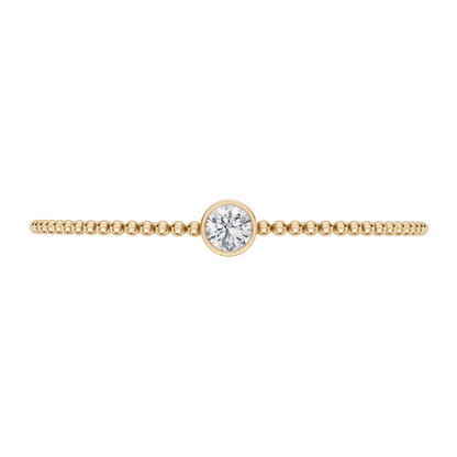 Yellow Gold-Timeless - Lab-Grown Diamond Bangle_view=TOP