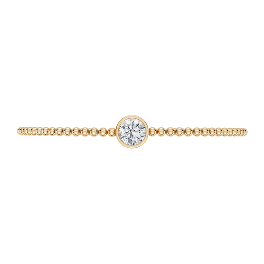 Yellow Gold-Timeless - Lab-Grown Diamond Bangle_view=TOP