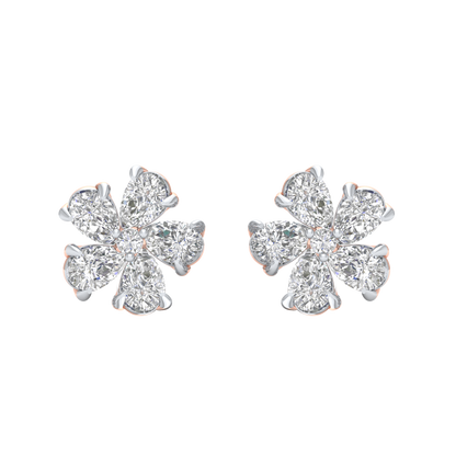 Pink Gold-Nova Lab-Grown Diamond Stud Earrings_view=TOP