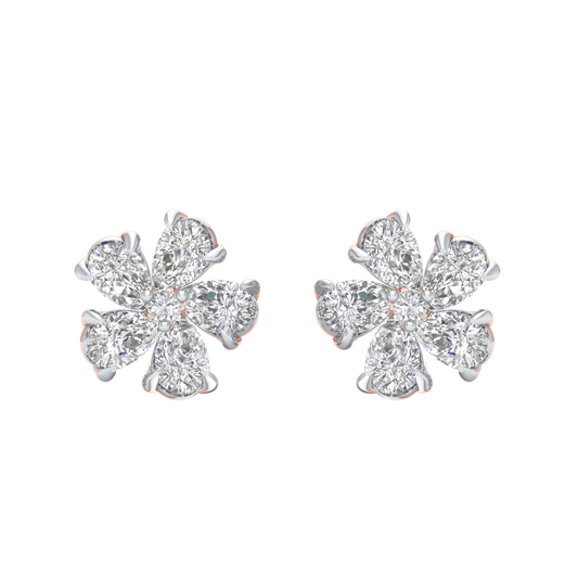 Pink Gold-Nova Lab-Grown Diamond Stud Earrings_view=TOP