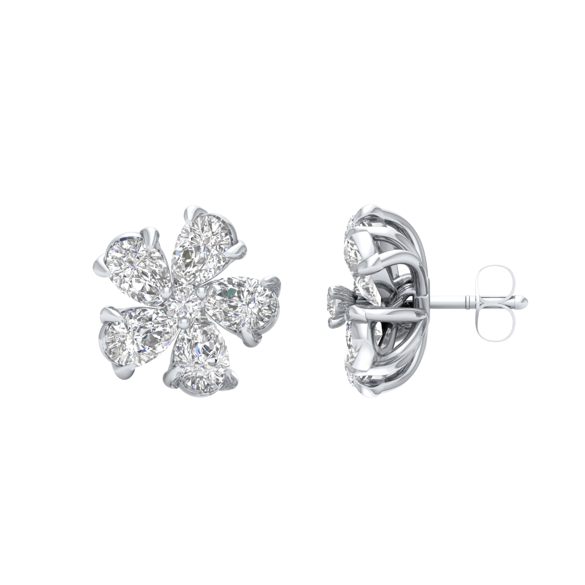 White Gold-Nova Lab-Grown Diamond Stud Earrings_view=SIDE