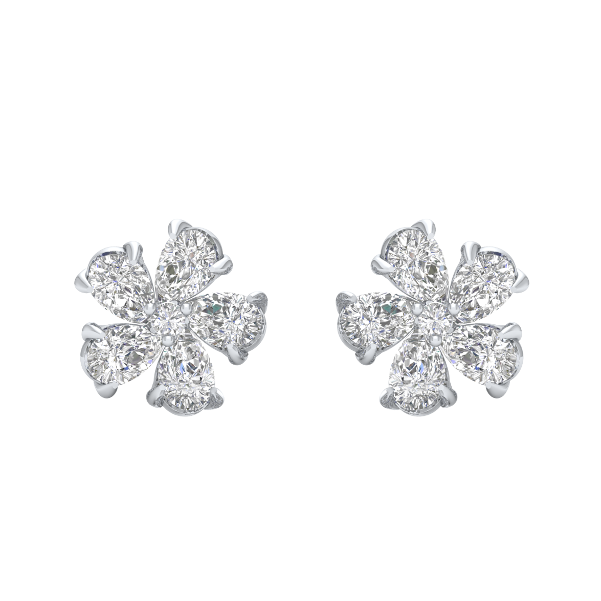 White Gold-Nova Lab-Grown Diamond Stud Earrings_view=TOP
