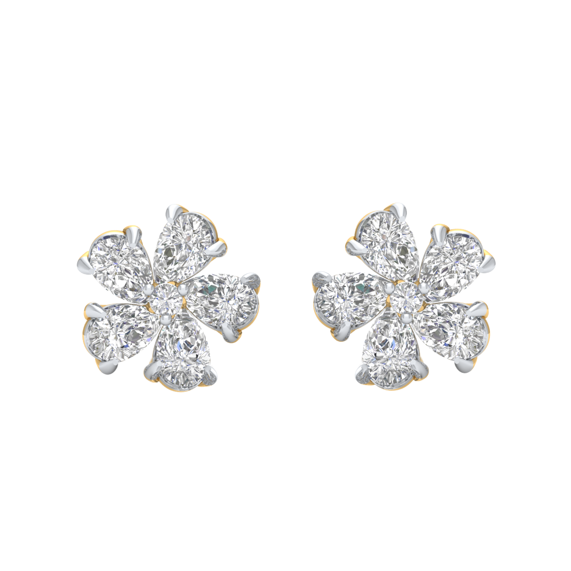 Yellow Gold-Nova Lab-Grown Diamond Stud Earrings_view=TOP