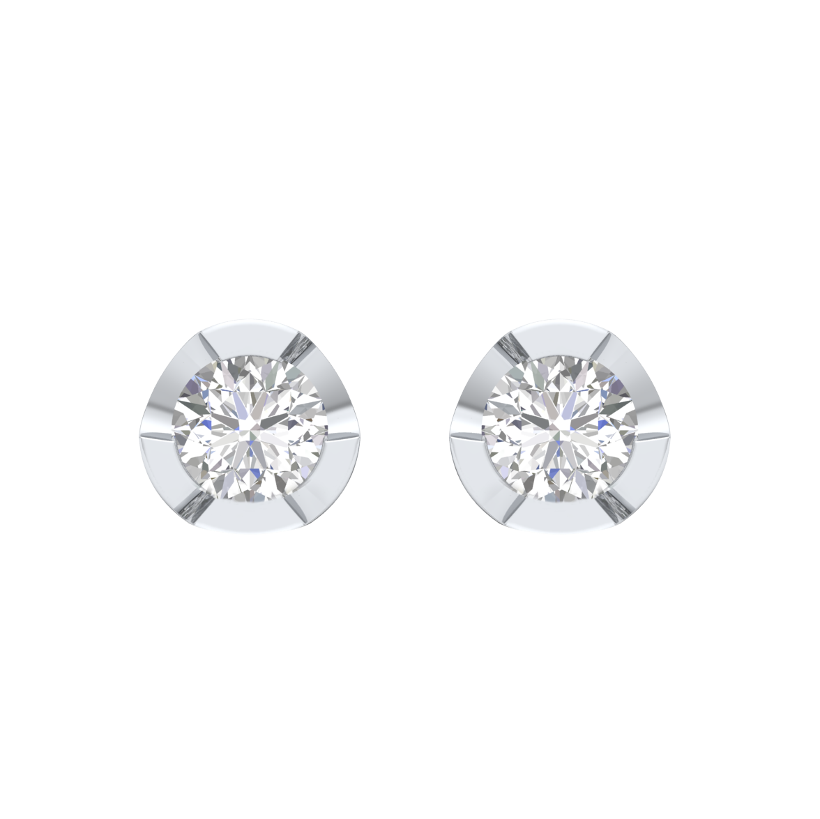 White Gold-Lumina Lab-Grown Diamond Stud Earrings_view=TOP
