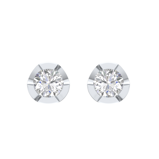 White Gold-Lumina Lab-Grown Diamond Stud Earrings_view=TOP