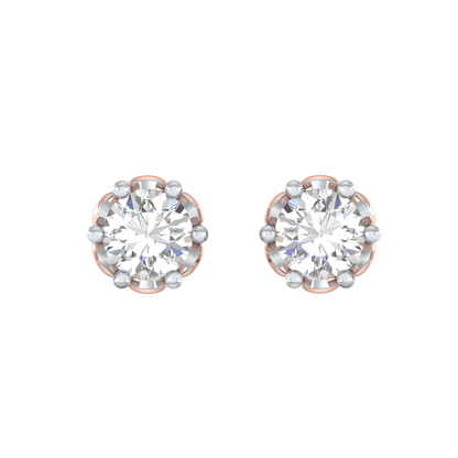 Pink Gold-Radiance Lab-Grown Diamond Stud Earrings_view=TOP