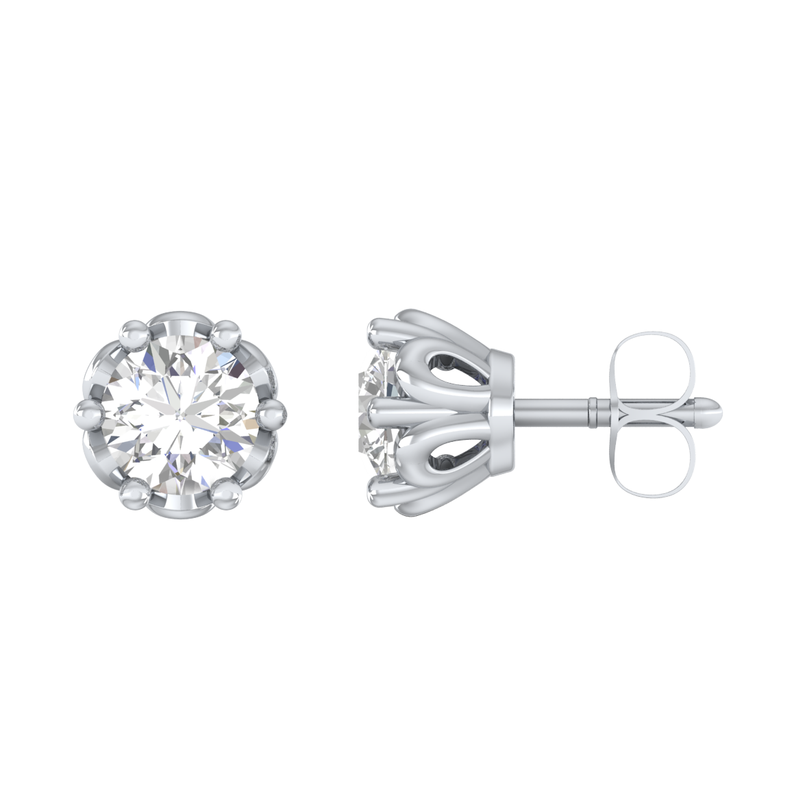 White Gold-Radiance Lab-Grown Diamond Stud Earrings_view=SIDE