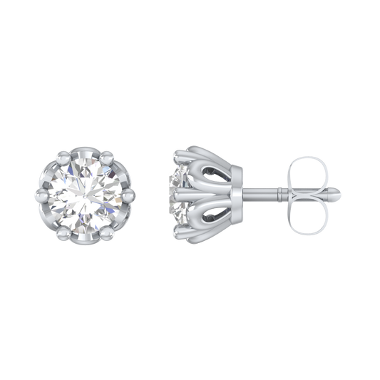White Gold-Radiance Lab-Grown Diamond Stud Earrings_view=SIDE