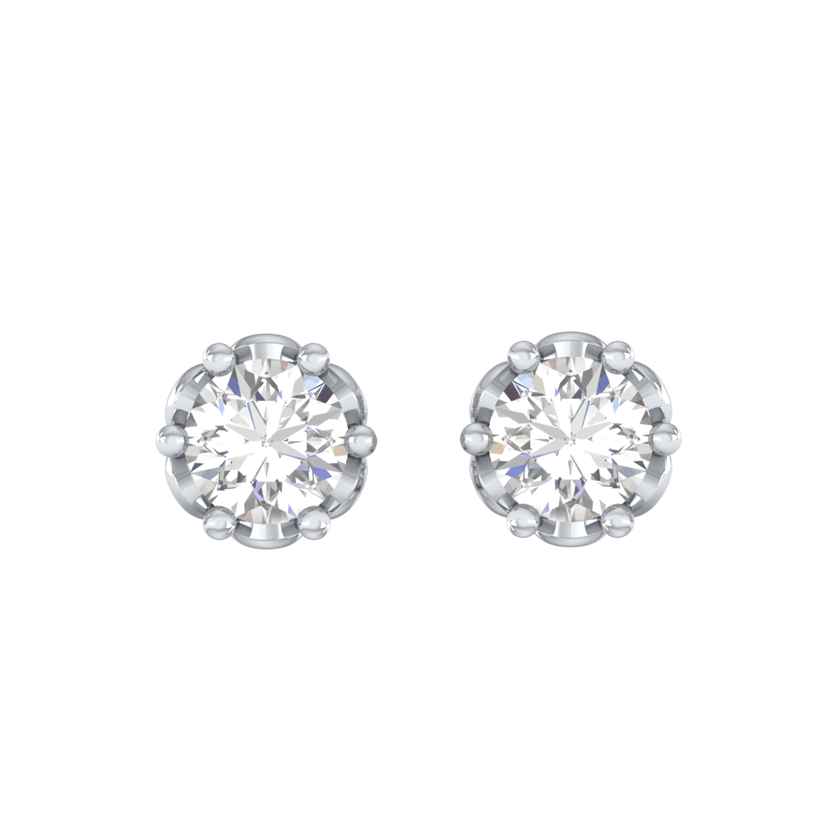 White Gold-Radiance Lab-Grown Diamond Stud Earrings_view=TOP