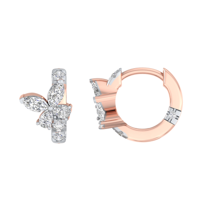 Pink Gold-Horizon Lab-Grown Diamond Hoop Earrings_view=SIDE
