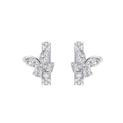 White Gold-Horizon Lab-Grown Diamond Hoop Earrings_view=TOP