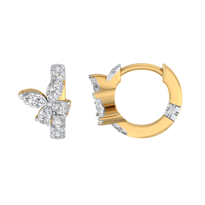 Yellow Gold-Horizon Lab-Grown Diamond Hoop Earrings_view=SIDE