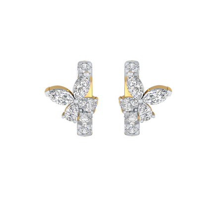 Yellow Gold-Horizon Lab-Grown Diamond Hoop Earrings_view=TOP