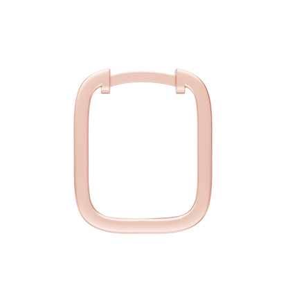 Pink Gold-Empress Baguette Huggie Earrings_view=SIDE