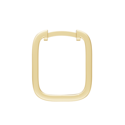 Yellow Gold-Empress Baguette Huggie Earrings_view=SIDE