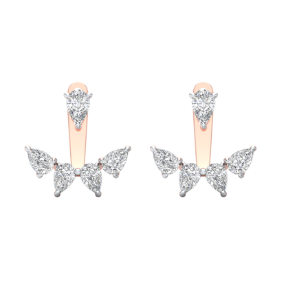 Pink Gold-Moonbeam Lab-Grown Diamond Stud Earrings_view=TOP
