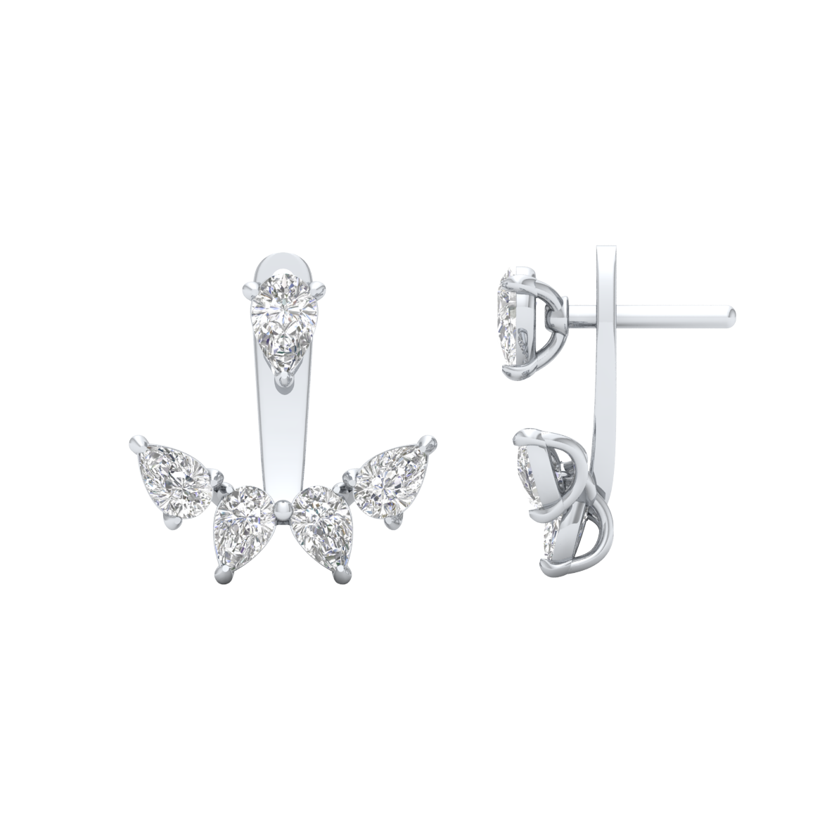 White Gold-Moonbeam Lab-Grown Diamond Stud Earrings_view=SIDE