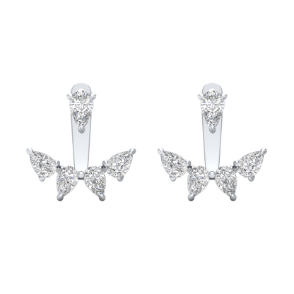 White Gold-Moonbeam Lab-Grown Diamond Stud Earrings_view=TOP