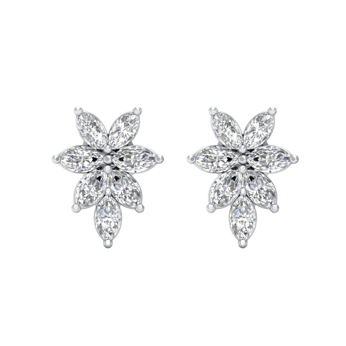 White Gold-Orbit Lab-Grown Diamond Stud Earrings_view=TOP