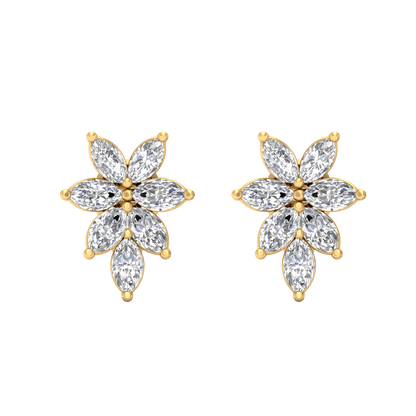 Yellow Gold-Orbit Lab-Grown Diamond Stud Earrings_view=TOP