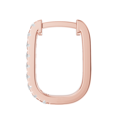 Pink Gold-Eirene Huggie Earrings_view=SIDE