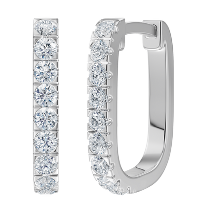 White Gold-Eirene Huggie Earrings_view=FRONT