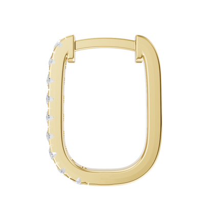Yellow Gold-Eirene Huggie Earrings_view=SIDE