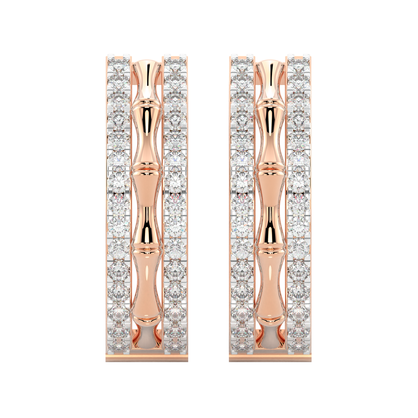 Pink Gold-Nova Geometric Lab Diamond Piece_view=TOP