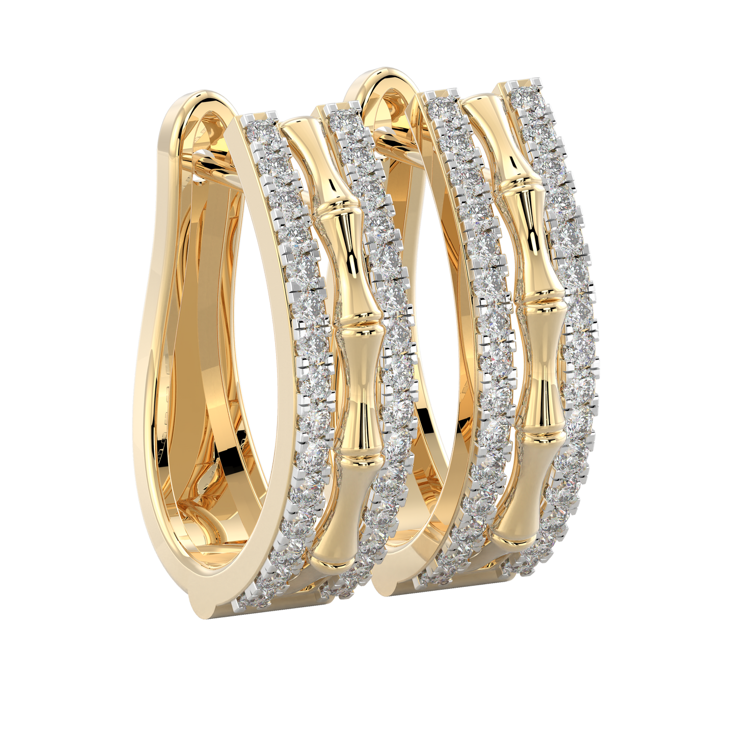 Yellow Gold-Nova Geometric Lab Diamond Piece_view=3DV