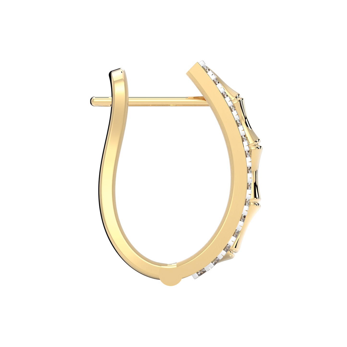 Yellow Gold-Nova Geometric Lab Diamond Piece_view=SIDE